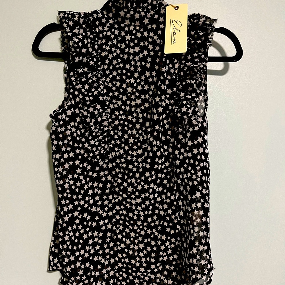 Elan blouse, Small, Ruffles, NWT